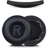 MYAYD 1 paio di cuscinetti auricolari di ricambio e 1 archetto per cuffie JBL TUNE600BTNC, TUNE660NC, con memory foam, design ergonomico, facile da installare, isolamento e comfort (nero)