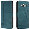 Bravoday Cover per Galaxy J710 / J7 2016, Flip Custodia in Pelle PU Portafoglio Custodia per Galaxy J710 / J7 2016, con Slot per Schede, Verde