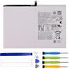 ERYNK HQ-6300SA - Batteria di ricambio per Samsung Galaxy Tab A8 10.5 (2021) SM-X200, SM-X205, con kit di attrezzi