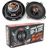 SP Audio 2 SP-5.25C altoparlanti coassiali a 2 vie da 13 cm 130 mm 5,25, da 100 watt rms e 200 watt max, impedenza 4 ohm, sensibilità 85 db, portiere, sportelli, auto, a coppia
