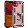 ELLENNE COVER ANTIURTO COMPATIBILE PER APPLE IPHONE 11 CUSTODIA RUGGED ARMOR ANTIGRAFFIO SLIM (Rosa)