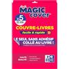 OXFORD Set di 5 copertine per libri Magic Cover A4 PP Liscio, spessore 7,5/100°, incolore