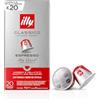 illy, Caffè in Capsule Compatibili in Alluminio CLASSICO, 100% Arabica con Note di Fiori d'Arancio e Gelsomino, Gusto Morbido e Retrogusto Dolce, 1 Confezione da 20 Capsule
