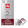 illy, Caffè in Capsule Compatibili in Alluminio INTENSO, 100% Arabica con Note di Cacao e Frutta Secca, Retrogusto Pieno e Corposo, 1 Confezione da 20 Capsule