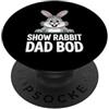 Livestock Show Gifts | Rabbit Show Gifts Mostra Coniglio Mostra Bestiame Spettacolo Papà Coniglio PopSockets PopGrip Adesivo