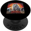 Maine Coon Kitten Lover PS Divertente retrò giapponese Catzilla Maine Coon Amante dei gatti PopSockets PopGrip Adesivo