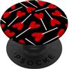 gossip rag Carino cuore rosso forma lecca-lecca caramelle San Valentino kawaii PopSockets PopGrip Adesivo