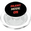 Funny Talk Quotes I Talk When Needed Tal Modalità silenziosa sul testo divertente per le persone Citazioni parlanti divertenti PopSockets PopGrip per MagSafe