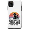 Poodle Book Lover Mom Reading Dog Custodia per iPhone 11 Pro Max Libro amante barboncino mamma solo un altro capitolo con il mio cane