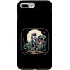 Cosmic Dino Apparel Co Funny Space Desig Custodia per iPhone 7 Plus/8 Plus Astronauta Cavalcando T-Rex Dinosauro Spazio Luna Galassia Uomini Donne