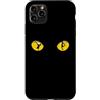 Cat Eyes Dancers Custodia per iPhone 11 Pro Max Misteriosi occhi di gatto gialli, Breakdance acrobatica
