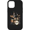 Legendary Legends Funny History Humor De Custodia per iPhone 12/12 Pro Abraham Lincoln Suonare la batteria Musica rock Divertente Lengend