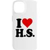 I HEART LOVE HS Custodia per iPhone 14 AMO UN CUORE, LUI È