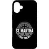 Saint Martha Pray For Us Christian Inter Custodia per iPhone 16 Plus Santa Marta Patrona Dell'ospitalità Devozione Cattolica
