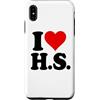 I HEART LOVE HS Custodia per iPhone XS Max AMO UN CUORE, LUI È