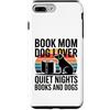 Reading Dog Lover Mom Quiet Custodia per iPhone 7 Plus/8 Plus Prenota Mamma Amante Del Cane Notti Tranquille Libri E Cani
