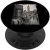 Cat London Big Ben Telephone Box Funny Cat London Big Ben cabina telefonica divertente PopSockets PopGrip Adesivo