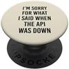 AI Vibe Code Programming Developer Humor Codifica divertente Vibe Agente AI Developer Prompt Ingegnere Coder PopSockets PopGrip Adesivo
