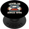 Level 28 Unlocked Awesome Since 1998 Livello 28 sbloccato fantastico dal 1998 PopSockets PopGrip Adesivo