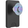 Sunset Vibe Co. Illustrazione grafica artistica dell'uccello del pavone variopinto PopSockets PopWallet per MagSafe