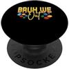 Graduation Kids Brick Master Builder Bri Bruh We Out Funny Brick Builder Laureato Felice Laurea PopSockets PopGrip Adesivo