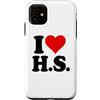 I HEART LOVE HS Custodia per iPhone 11 AMO UN CUORE, LUI È