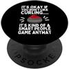 Funny Curling Gift Winter Sport Apparel Miglior Arte Curling per Uomini Donne Stone Sport Curling Giocatore PopSockets PopGrip Adesivo