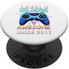 Gamer Birthday Level Up Celebration Appa 9 ° compleanno Gaming Boys Livello 9 sbloccato fantastico dal 2017 PopSockets PopGrip Adesivo