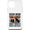 Reading Dog Lover Mom Quiet Custodia per iPhone 12 mini Prenota Mamma Amante Del Cane Notti Tranquille Libri E Cani