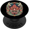 Japanese Aesthetic by Tokyo Waves Hannya Oni Mask Devil Yokai - Maschera giapponese con tatuaggio demone PopSockets PopGrip Adesivo