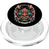Hannya Oni Mask Aesthetic By TW Maschera giapponese del diavolo Yokai del diavolo Hannya Giappone Oni PopSockets PopGrip per MagSafe