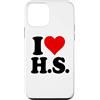 I HEART LOVE HS Custodia per iPhone 12 mini AMO UN CUORE, LUI È
