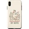 Funny Mother's Day Outnumbered Boy Goose Custodia per iPhone XS Max Festa della mamma in inferiorità numerica da ragazzi divertente oca mamma vita ragazzo 3