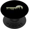Nature Lover Outdoor Forest Wildlife Tre Paesaggio degli alberi della fauna selvatica all'aperto della natura della for PopSockets PopGrip Adesivo