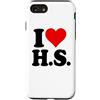 I HEART LOVE HS Custodia per iPhone SE (2020) / 7/8 AMO UN CUORE, LUI È