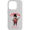 Dogs & Coffee Designs Custodia per iPhone 14 Pro Jack-Russel-Terrier - Cane London King's Guard Bandiera Inghilterra
