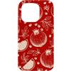 Botanical Pomegranate Berry Fruit Line A Custodia per iPhone 15 Pro Melograno Vintage Frutta Modello Botanico Disegnato A Mano