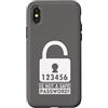 Computer Sys Admin geek nerd divertiment Custodia per iPhone X/XS Admin Computer Password Scientist Divertente Uomini Donne