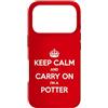 Funny Potter Tees & Gifts Custodia per iPhone 17 Pro Keep Calm and Carry On I'm a Potter - Divertente