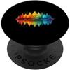 Nature Lover Outdoor Forest Wildlife Tre Alberi di riflessione della foresta variopinta natura all'aperto fauna PopSockets PopGrip Adesivo