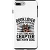Reading German Shepherd Mom Book Lover D Custodia per iPhone 7 Plus/8 Plus Amante dei libri Pastore Tedesco Mamma Capitolo Con Il Mio Cane