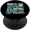 Mountain Trail And Trekking Explorer Escursioni e appassionati di natura PopSockets PopGrip Adesivo