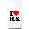 I HEART LOVE HS Custodia per iPhone 12 Pro Max AMO UN CUORE, LUI È