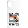 Reading German Shepherd Mom Book Lover D Custodia per iPhone 16 Plus Amante dei libri Pastore Tedesco Mamma Capitolo Con Il Mio Cane