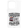 Reading Labrador Dog Lover Custodia per iPhone 15 Pro Book Lover LabradorMom solo un altro capitolo con il mio cane
