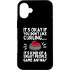 Funny Curling Gift Winter Sport Apparel Custodia per iPhone 16 Plus Miglior Arte Curling per Uomini Donne Stone Sport Curling Giocatore