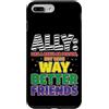 Ally LGBTQIA+ Tee Co Custodia per iPhone 7 Plus/8 Plus Orgoglioso alleato con amici migliori
