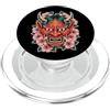 Hannya Oni Mask Aesthetic By TW Hannya Oni Mask Devil Yokai - Maschera giapponese con tatuaggio demone PopSockets PopGrip per MagSafe