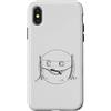 Skizzenmonster Custodia per iPhone X/XS Campeggio vacanza Tapiro in amaca divertimento