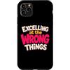 Sarcastic Self Deprecating Overthinker M Custodia per iPhone 11 Pro Max Eccellere alle cose sbagliate divertente sarcastico citazione fumetto